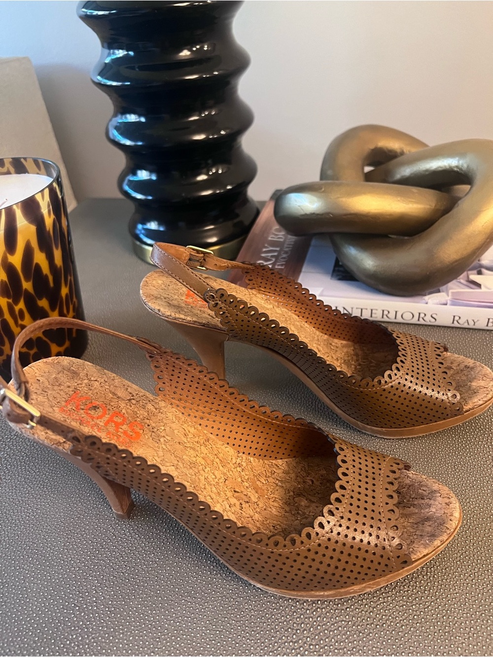 Michael Kors Open-Toe Slingbacks